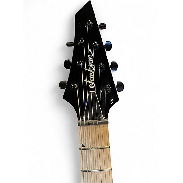 Used 2022 Jackson JS22-7 Dinky DKA-M 7 String Gloss Black Solid Body Electric Guitar