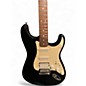 Used Starcaster by Fender Stratocaster Black Solid Body Electric Guitar thumbnail