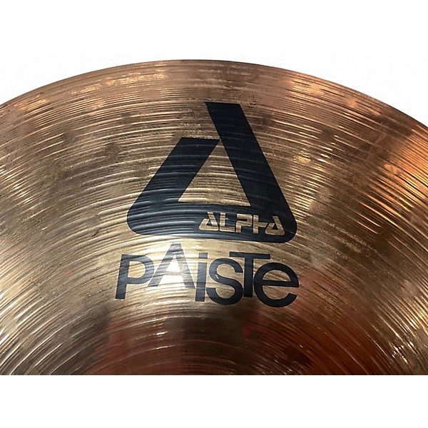 Used Paiste 18in Alpha Medium Crash Brilliant Cymbal