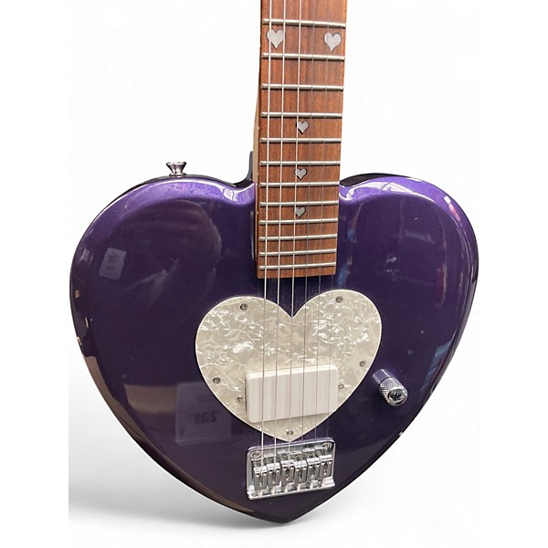 Used Daisy Rock Debutante Heartbreaker Short Scale Purple Electric Guitar