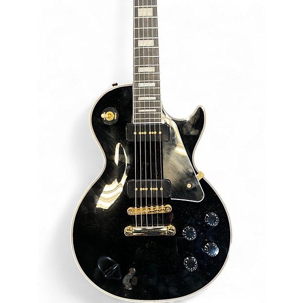 Used Epiphone Les Paul Custom Black Solid Body Electric Guitar