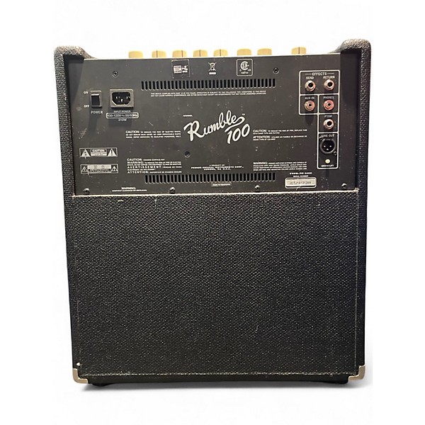 Used Fender Rumble 100 V3 1x15 100W Bass Combo Amp