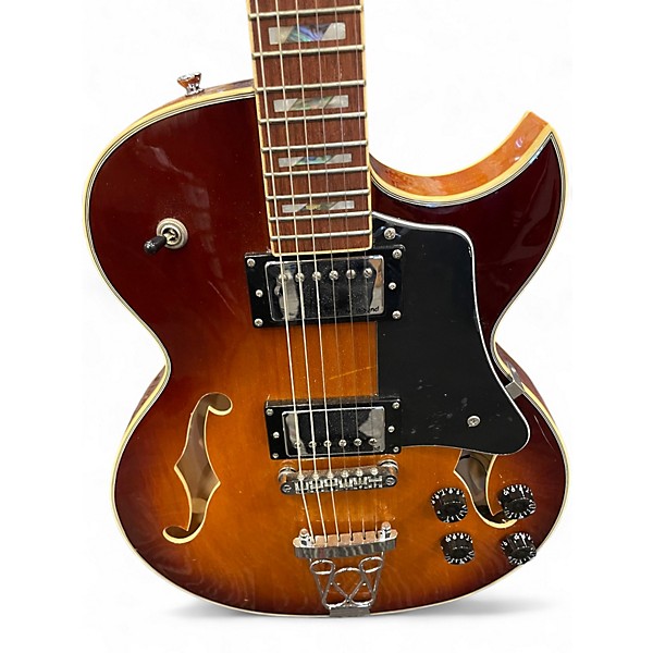 Used Iyv IJZ-300 Sunburst Hollow Body Electric Guitar