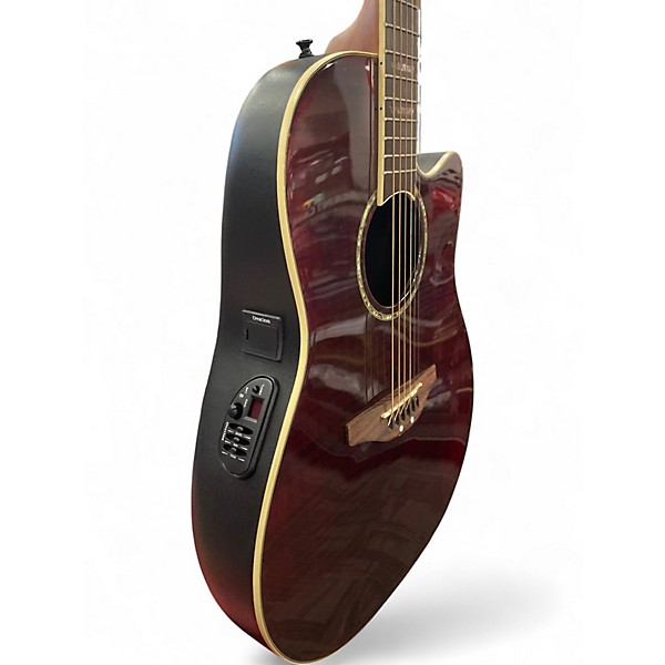 Used Ovation GC24 Celebrity Brown Acoustic Electric Guitar