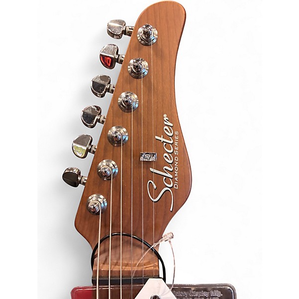 Used Schecter Guitar Research NICK JOHNSTON SSS Orange Solid Body Electric Guitar