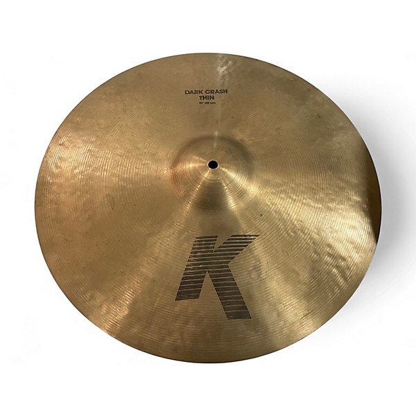 Used Zildjian 19in K Thin Dark Crash Cymbal