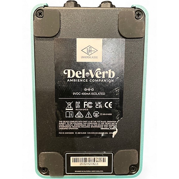 Used Universal Audio DelVerb Ambience Companion Effect Pedal