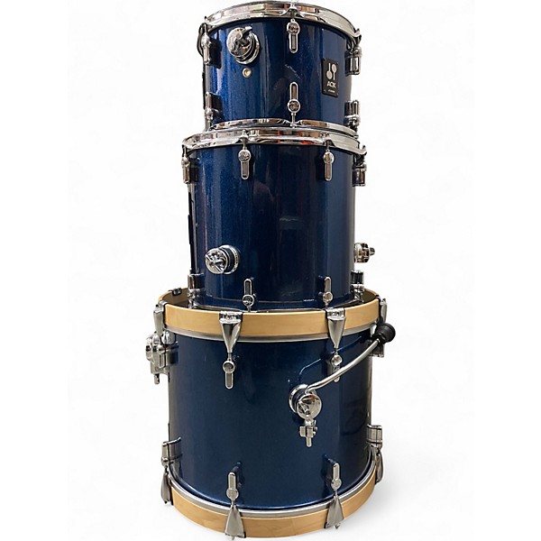 Used SONOR 3 Piece aqx jazz Blue Drum Kit
