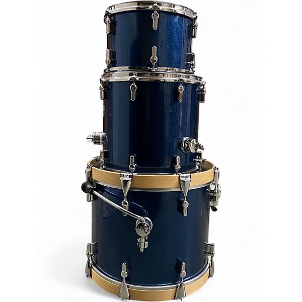 Used SONOR 3 Piece aqx jazz Blue Drum Kit