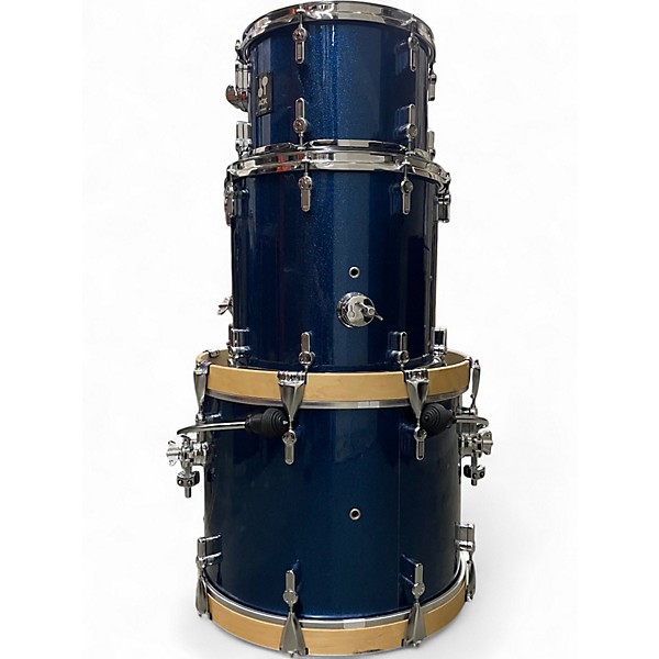 Used SONOR 3 Piece aqx jazz Blue Drum Kit