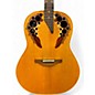 Used 1990s Ovation 1718 Elite Natural Acoustic Electric Guitar