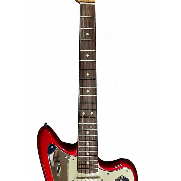 Used Fender American Professional Jaguar Candy Apple Red Solid Body Electric Guitar