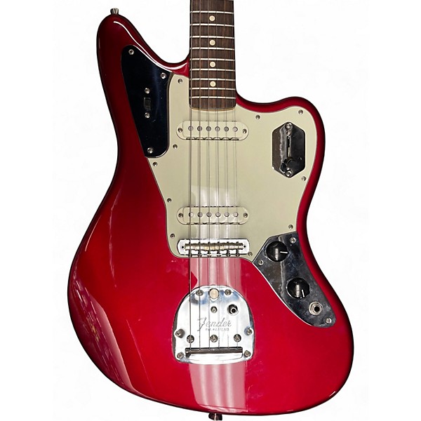 Used Fender American Professional Jaguar Candy Apple Red Solid Body Electric Guitar