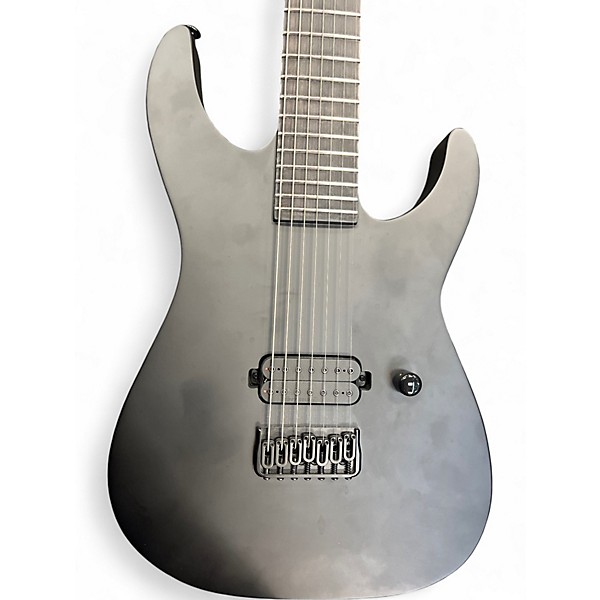 Used ESP LTD BLACK METAL 7 string Flat Black Solid Body Electric Guitar
