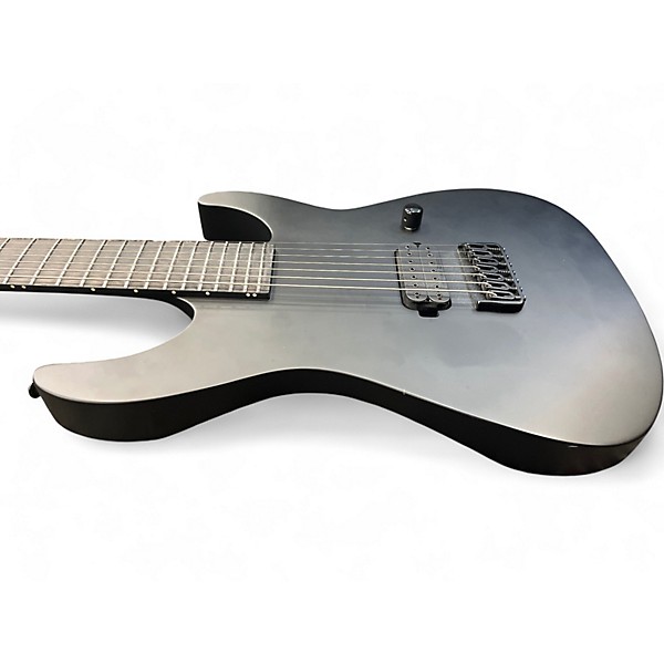 Used ESP LTD BLACK METAL 7 string Flat Black Solid Body Electric Guitar