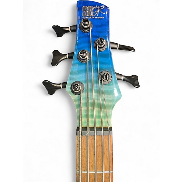 Used Ibanez SR875 BLUE REEF GRADATION Electric Bass Guitar