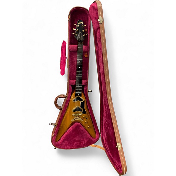 Vintage 1980 Gibson V2 Natural Solid Body Electric Guitar