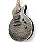 Used ESP LTD EC401QM Transparent Gray Solid Body Electric Guitar