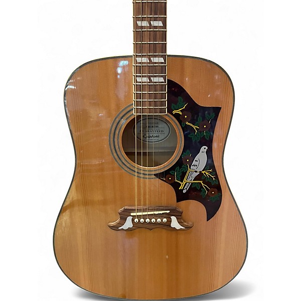 Used Epiphone Dove Natural Acoustic Guitar