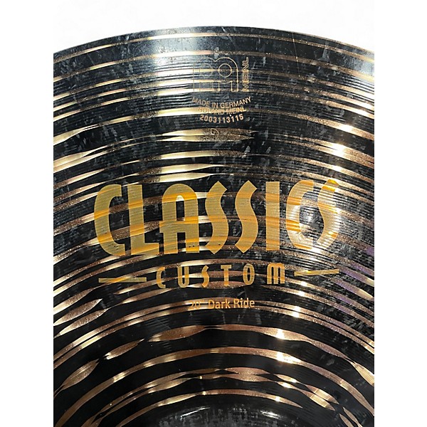 Used MEINL 20in CLASSIC CUSTOM DARK RIDE Cymbal