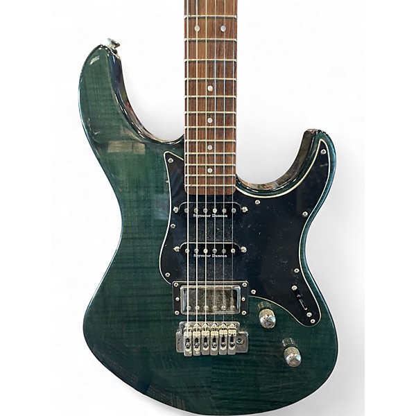 Used Yamaha PAC612VIIFM Indigo Blue Solid Body Electric Guitar