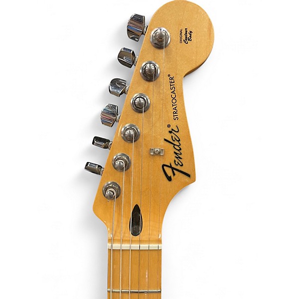 Used Fender Standard Stratocaster Cream Solid Body Electric Guitar