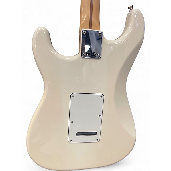 Used Fender Standard Stratocaster Cream Solid Body Electric Guitar