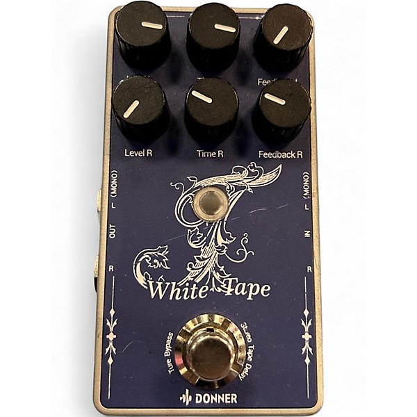 Used Donner White Tape Effect Pedal