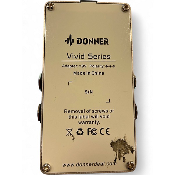 Used Donner White Tape Effect Pedal