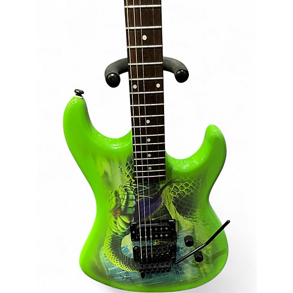 Used Kramer Snake Sabo Baretta  Green Solid Body Electric Guitar