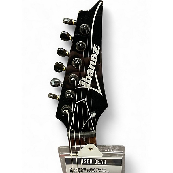 Used Ibanez 470S Trans Blue Solid Body Electric Guitar