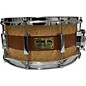 Used Pork Pie 14X6.5 Maple Snare Brandied Peach/Mahogany Stripe Drum thumbnail