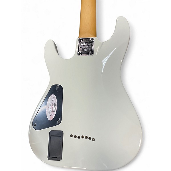 Used Schecter Guitar Research Demon 7 String WHITE Solid Body Electric Guitar