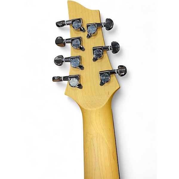 Used Schecter Guitar Research Demon 7 String WHITE Solid Body Electric Guitar