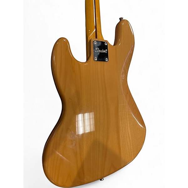 Used Squier Classic Vibe 70s Jazz Bass Natural Electric Bass Guitar