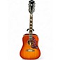 Used Epiphone INSPIRED BY GIBSON HUMMINGBIRD 12 STRING Sunburst 12 String Acoustic Electric Guitar thumbnail