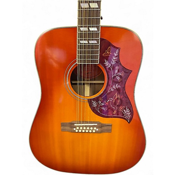 Used Epiphone INSPIRED BY GIBSON HUMMINGBIRD 12 STRING Sunburst 12 String Acoustic Electric Guitar