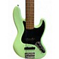 Used Fender deluxe active j bass V Seafoam Green Electric Bass Guitar