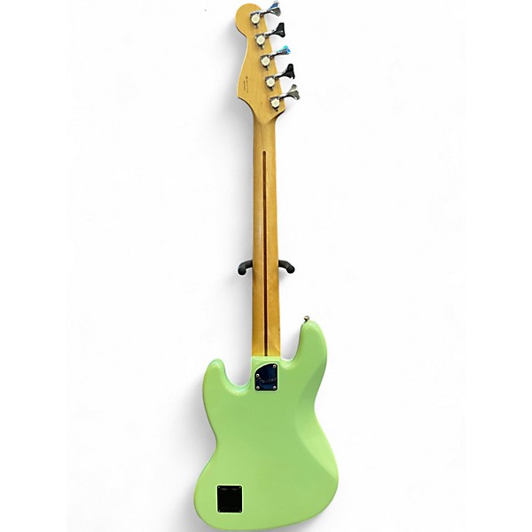 Used Fender deluxe active j bass V Seafoam Green Electric Bass Guitar