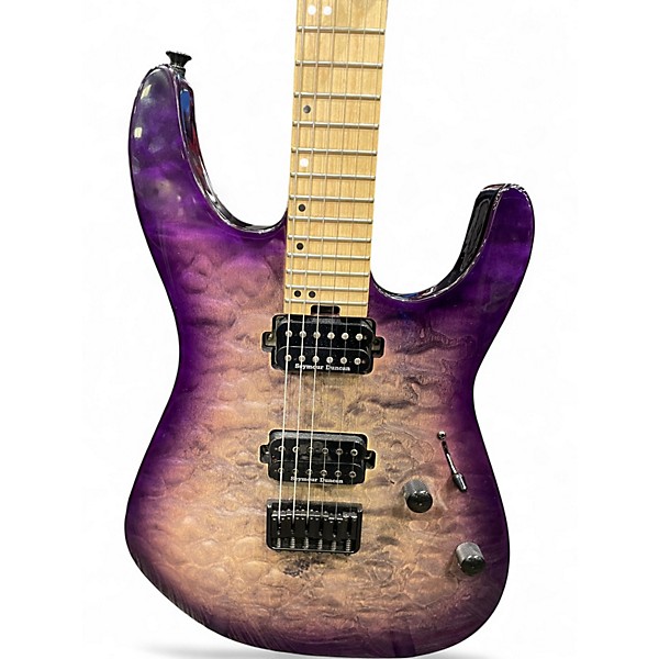 Used Charvel DK24 HH QT Purple Phase Solid Body Electric Guitar