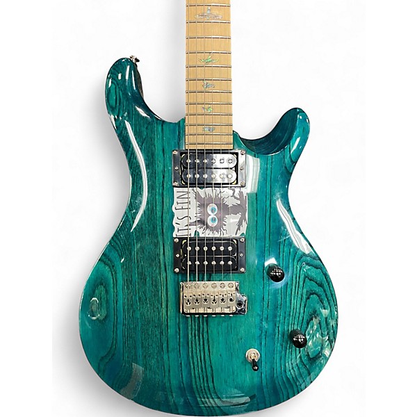 Used PRS SE SWAMP ASH SPECIAL BLUE IRIS Solid Body Electric Guitar