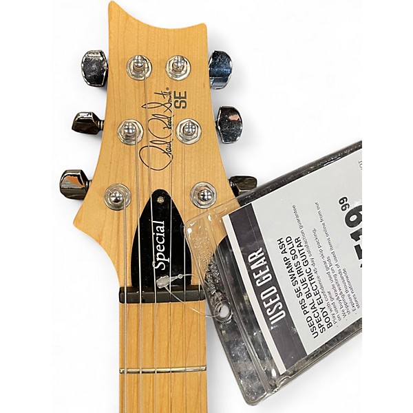 Used PRS SE SWAMP ASH SPECIAL BLUE IRIS Solid Body Electric Guitar