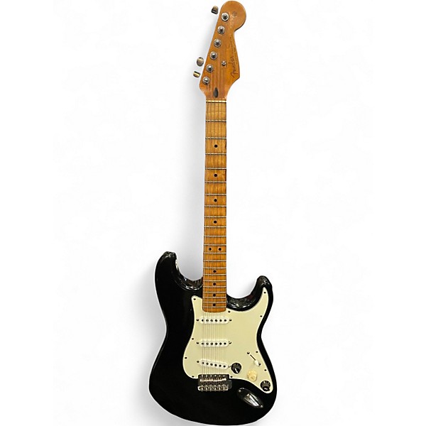Used Fender PARTSCASTER Black Solid Body Electric Guitar