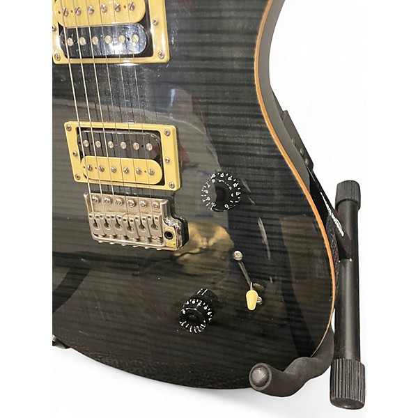 Used PRS SE Custom 24 Black Solid Body Electric Guitar