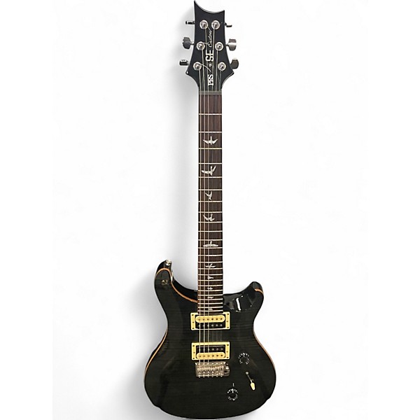 Used PRS SE Custom 24 Black Solid Body Electric Guitar