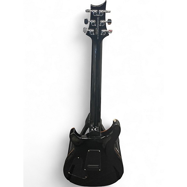 Used PRS SE Custom 24 Black Solid Body Electric Guitar
