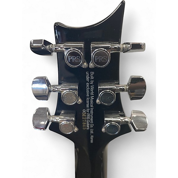 Used PRS SE Custom 24 Black Solid Body Electric Guitar