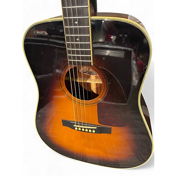 Used Fender F240A 2 Tone Sunburst Acoustic Guitar