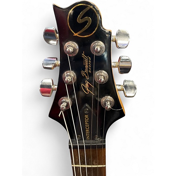 Used Greg Bennett Design by Samick INTERCEPTOR SILVER Solid Body Electric Guitar