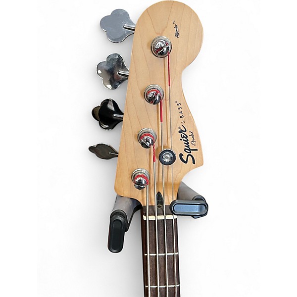 Used Squier Affinity Jazz Bass Black Electric Bass Guitar